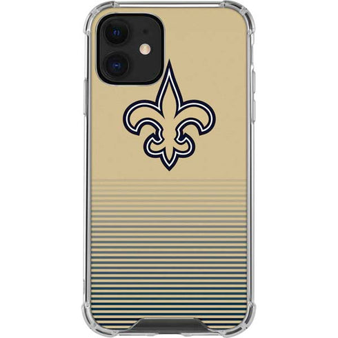 NFL New Orleans Saints Breakaway iPhone 12 Mini Clear Case