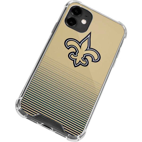 NFL New Orleans Saints Breakaway iPhone 12 Mini Clear Case