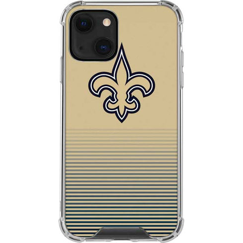 NFL New Orleans Saints Breakaway iPhone 13 Mini Clear Case