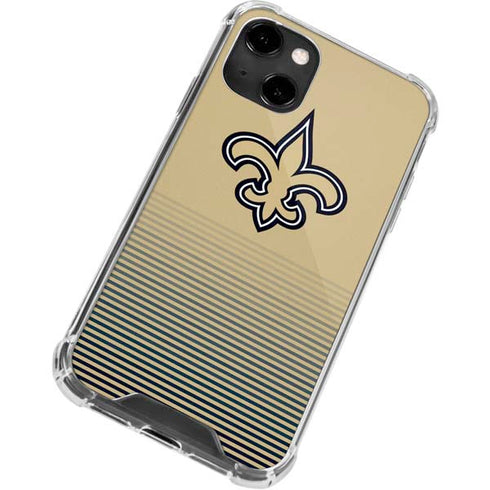 NFL New Orleans Saints Breakaway iPhone 14 Clear Case