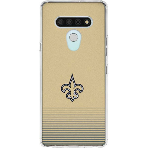 NFL New Orleans Saints Breakaway LG Stylo 6 Clear Case