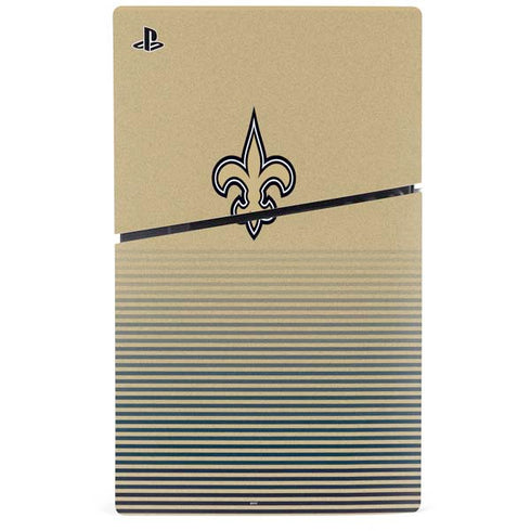 NFL New Orleans Saints Breakaway PS5 Slim Disk Console Skin