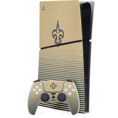 NFL New Orleans Saints Breakaway PS5 Slim Digital Edition Bundle Skin