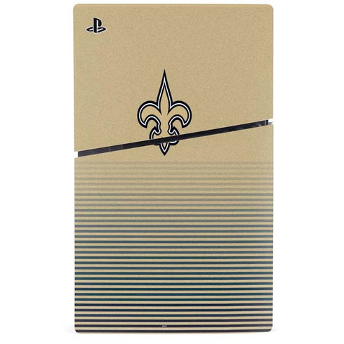 NFL New Orleans Saints Breakaway PS5 Slim Digital Edition Console Skin
