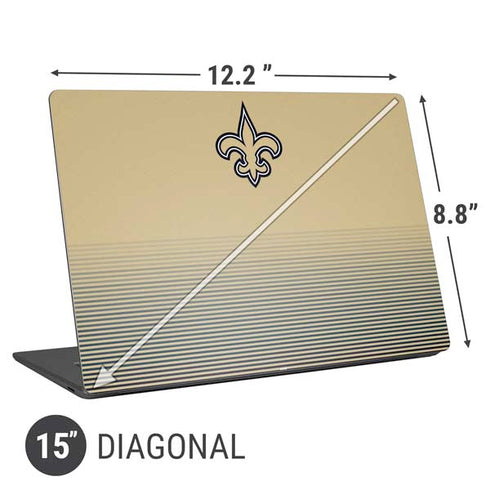 NFL New Orleans Saints Breakaway Universal Laptop 15in (12.2 x 8.8in) Skin