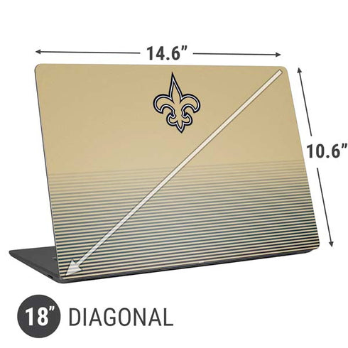 NFL New Orleans Saints Breakaway Universal Laptop 18in (14.6 x 10.6in) Skin
