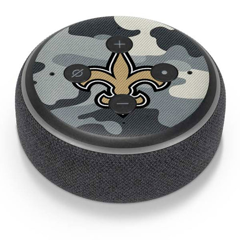 NFL New Orleans Saints Camo Amazon Echo Dot Skin