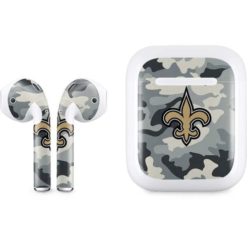 NFL New Orleans Saints Camo Apple AirPods Skin