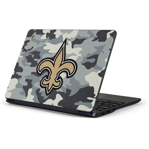 NFL New Orleans Saints Camo Samsung Chromebook Skin