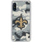 NFL New Orleans Saints Camo Galaxy A10e Clear Case