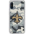 NFL New Orleans Saints Camo Galaxy A10e Clear Case