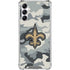 NFL New Orleans Saints Camo Galaxy A15 5G Clear Case