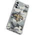 NFL New Orleans Saints Camo Galaxy A15 5G Clear Case