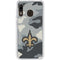 NFL New Orleans Saints Camo Galaxy A20 Clear Case