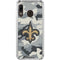 NFL New Orleans Saints Camo Galaxy A30 Clear Case