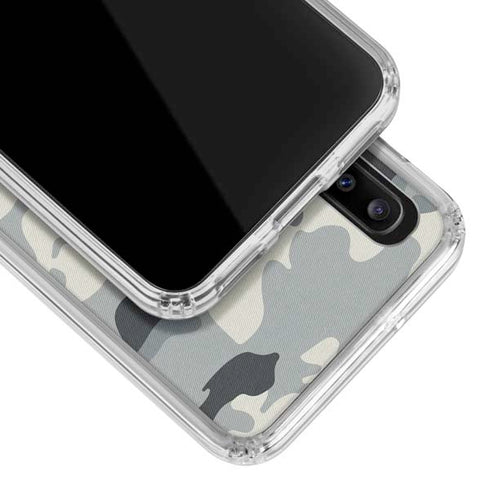 NFL New Orleans Saints Camo Galaxy A30 Clear Case