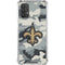 NFL New Orleans Saints Camo Galaxy A32 5G Clear Case