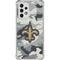 NFL New Orleans Saints Camo Galaxy A33 5G Clear Case