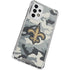 NFL New Orleans Saints Camo Galaxy A33 5G Clear Case