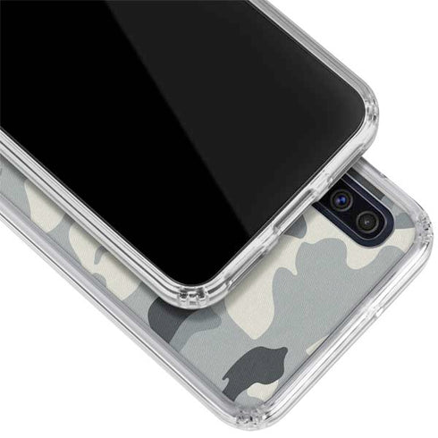 NFL New Orleans Saints Camo Galaxy A50 Clear Case