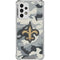 NFL New Orleans Saints Camo Galaxy A53 5G Clear Case