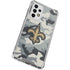 NFL New Orleans Saints Camo Galaxy A53 5G Clear Case