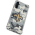 NFL New Orleans Saints Camo Galaxy A54 5G Clear Case