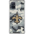 NFL New Orleans Saints Camo Galaxy A71 5G Clear Case