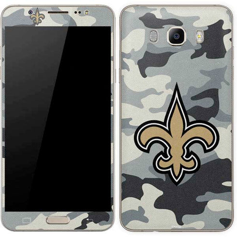 NFL New Orleans Saints Camo Galaxy J7 Skin