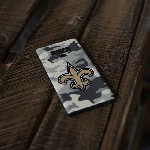 NFL New Orleans Saints Camo Galaxy Note 9 Skin