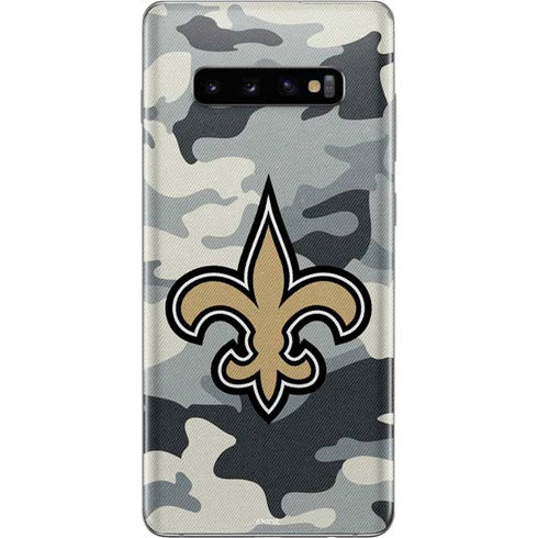 NFL New Orleans Saints Camo Galaxy S10 Plus Skin