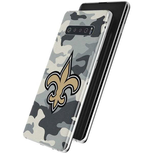 NFL New Orleans Saints Camo Galaxy S10 Plus Skin