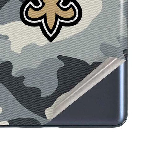 NFL New Orleans Saints Camo Galaxy S20 Fan Edition Skin