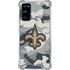 NFL New Orleans Saints Camo Galaxy S20 FE Clear Case