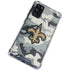 NFL New Orleans Saints Camo Galaxy S20 FE Clear Case