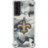 NFL New Orleans Saints Camo Galaxy S21 5G Clear Case
