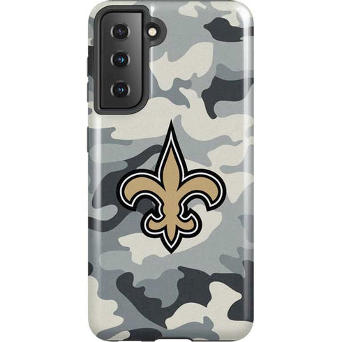 NFL New Orleans Saints Camo Galaxy S21 5G Pro Case