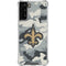 NFL New Orleans Saints Camo Galaxy S21 FE Clear Case