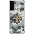 NFL New Orleans Saints Camo Galaxy S21 FE Clear Case