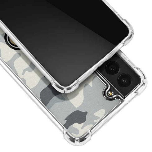 NFL New Orleans Saints Camo Galaxy S21 FE Clear Case