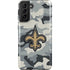 NFL New Orleans Saints Camo Galaxy S21 FE Pro Case