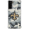 NFL New Orleans Saints Camo Galaxy S21 Plus 5G Clear Case