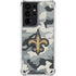 NFL New Orleans Saints Camo Galaxy S21 Ultra 5G Clear Case