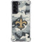 NFL New Orleans Saints Camo Galaxy S22 Clear Case