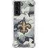 NFL New Orleans Saints Camo Galaxy S22 Clear Case