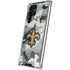NFL New Orleans Saints Camo Galaxy S22 Ultra Clear Case