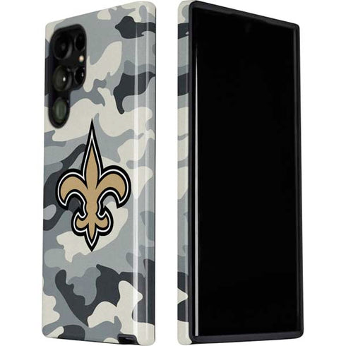 NFL New Orleans Saints Camo Galaxy S22 Ultra Pro Case
