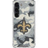 NFL New Orleans Saints Camo Galaxy S23 Clear Case