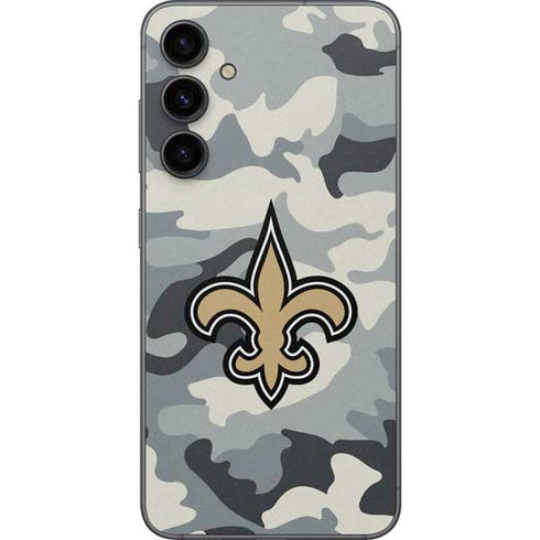 NFL New Orleans Saints Camo Galaxy S23 FE Skin