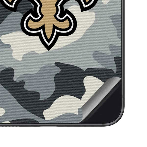 NFL New Orleans Saints Camo Galaxy S23 FE Skin